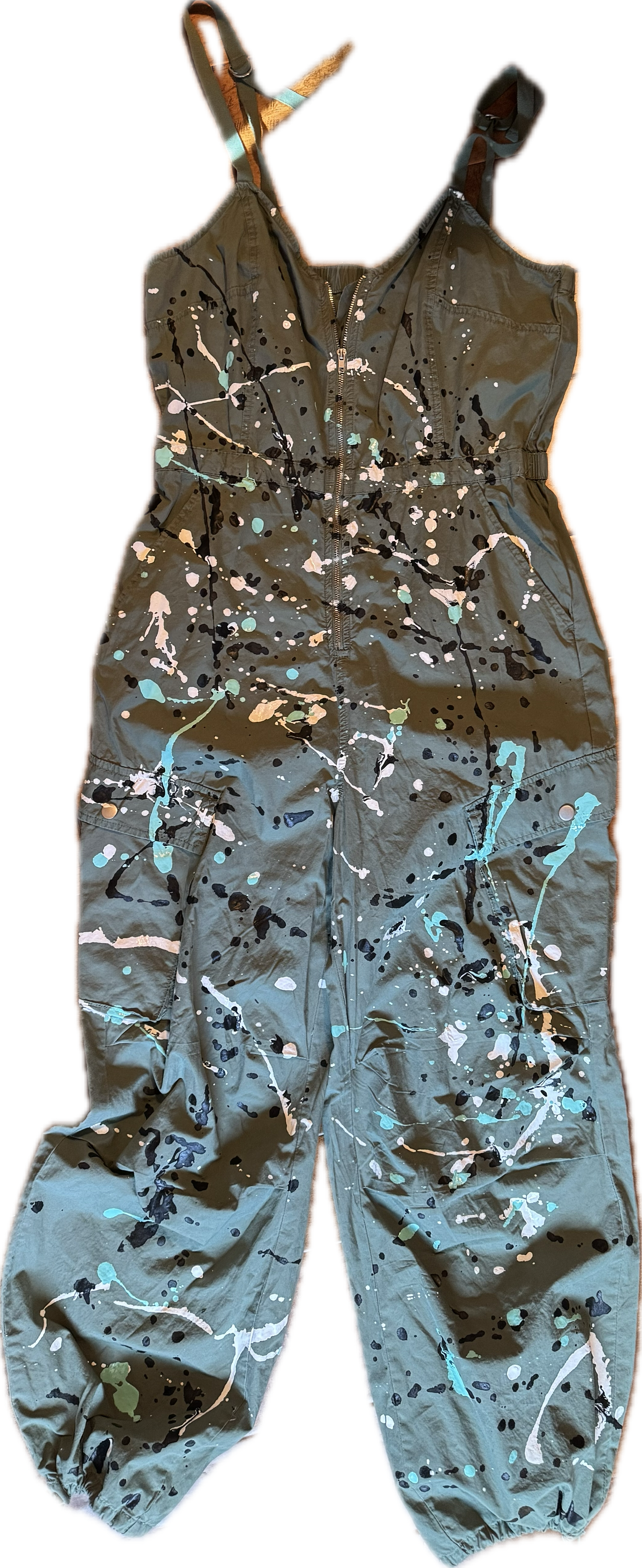 Graffitti army green jumper