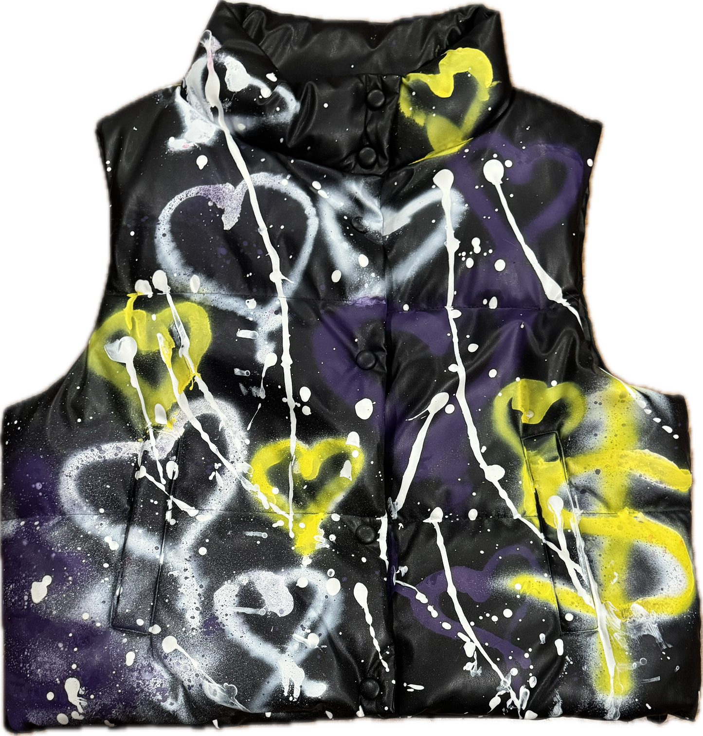 Graffitti heart puffer