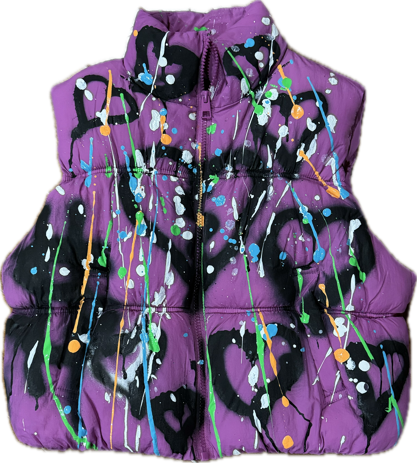 Graffitti purple puffer
