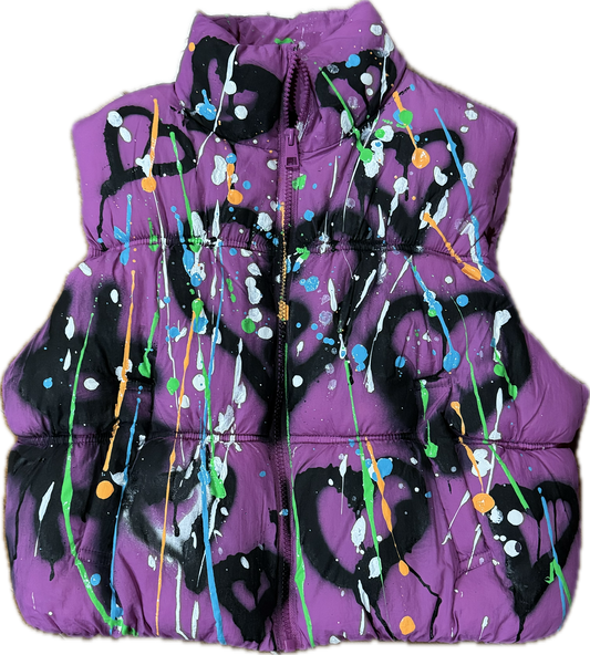Graffitti purple puffer