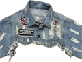 Mi vida loca patchwork jacket cropped jacket