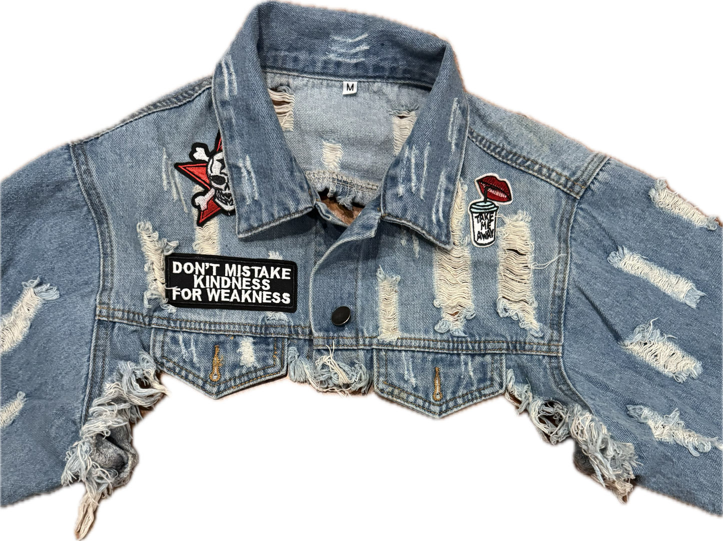 Mi vida loca patchwork jacket cropped jacket