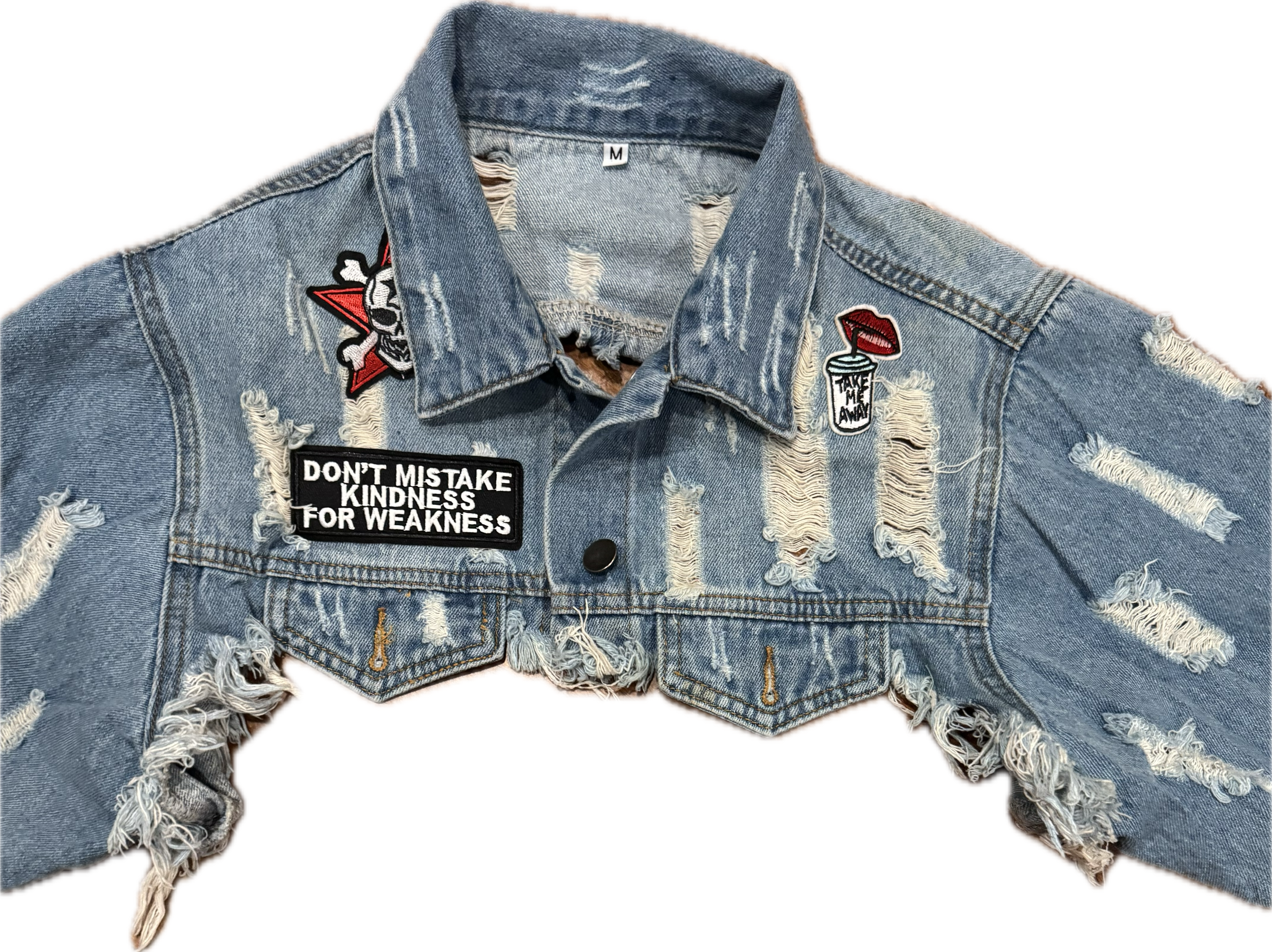Mi vida loca patchwork jacket cropped jacket (Copy)