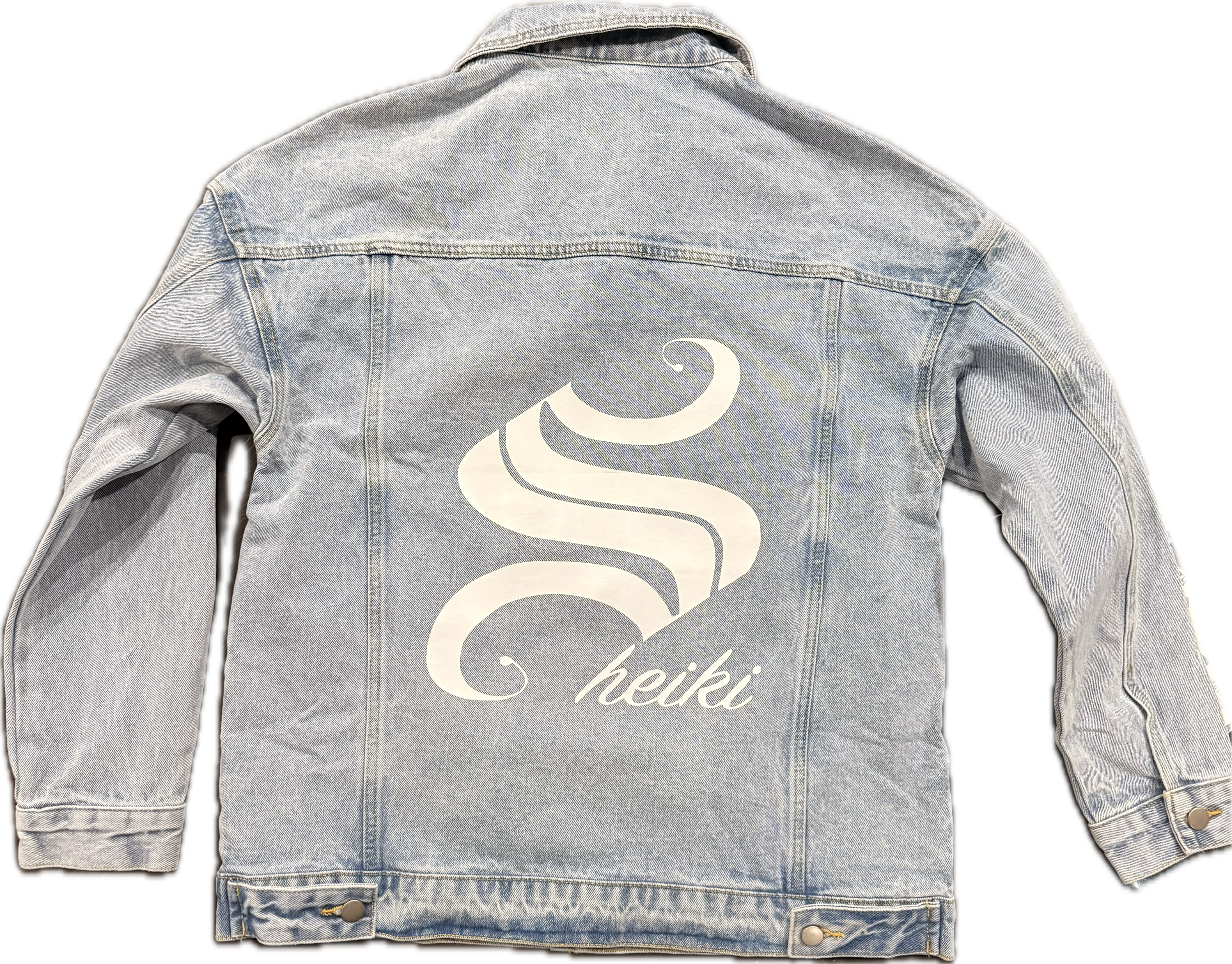 Boyfriend light wash Sheiki denim jacket