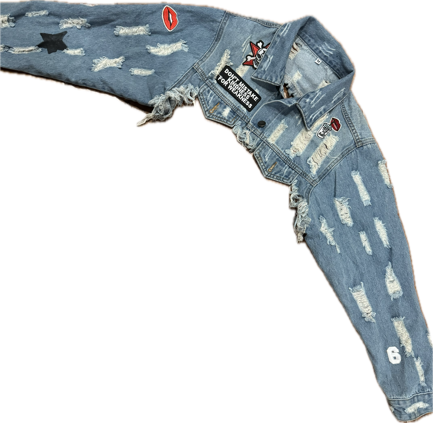 Mi vida loca patchwork jacket cropped jacket