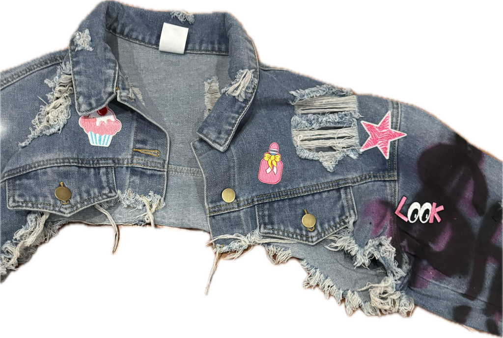 "Sheiki pinky" cropped jacket