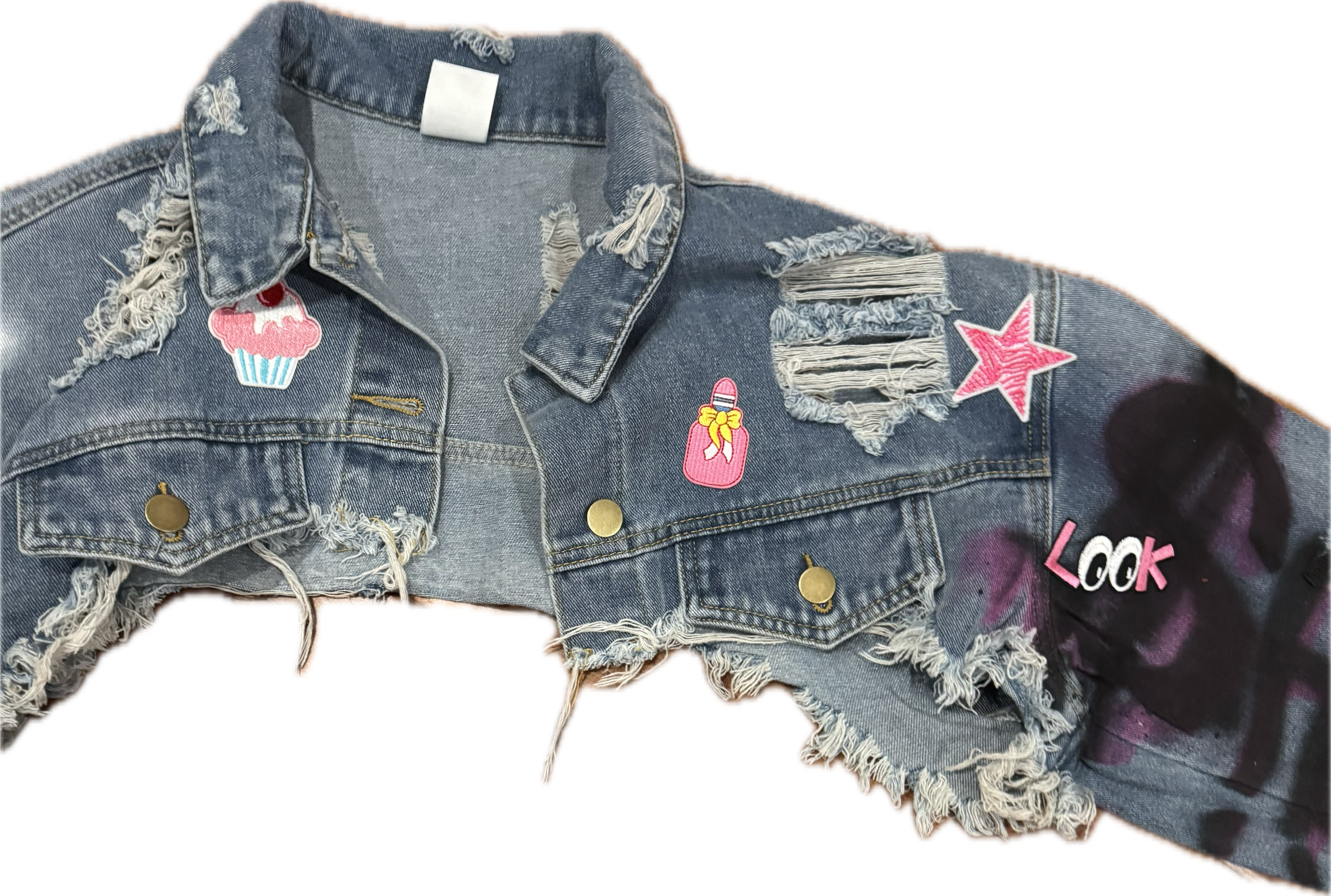 "Sheiki pinky" cropped jacket