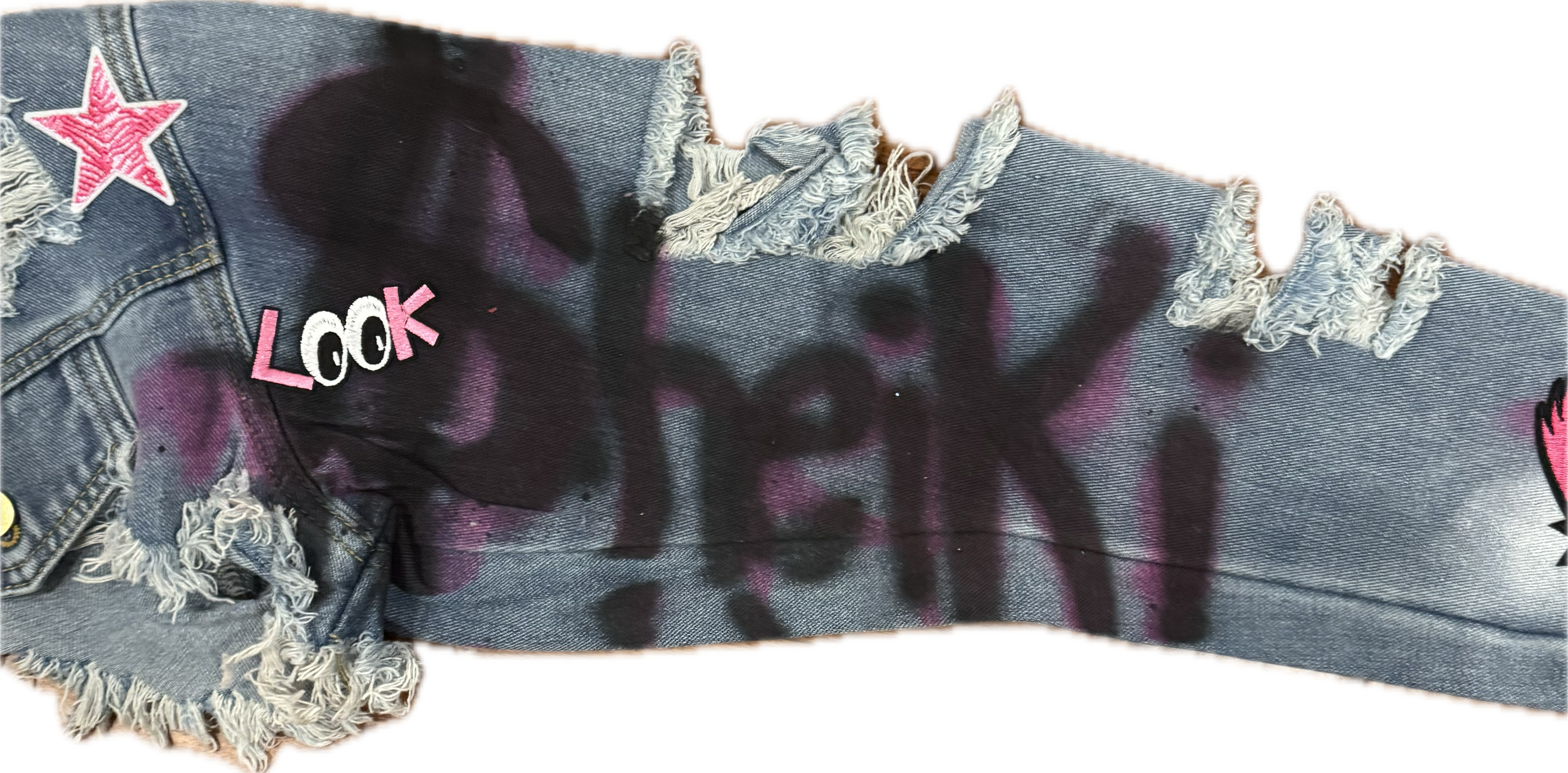 "Sheiki pinky" cropped jacket