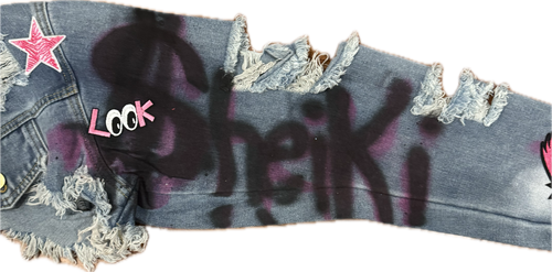 "Sheiki pinky" cropped jacket