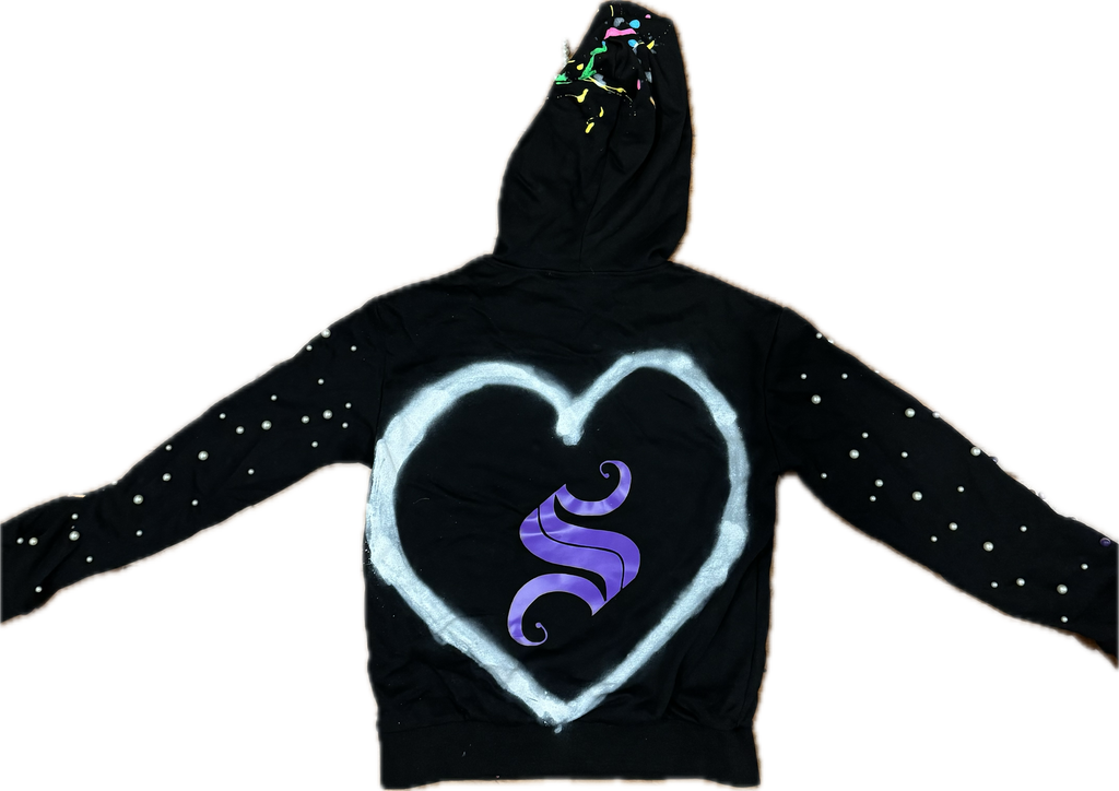 Splatter galaxy pullover hoodie