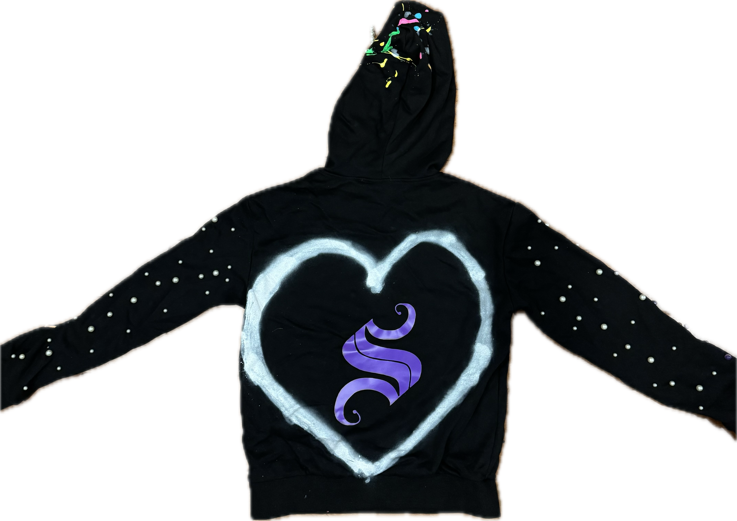 Splatter galaxy pullover hoodie