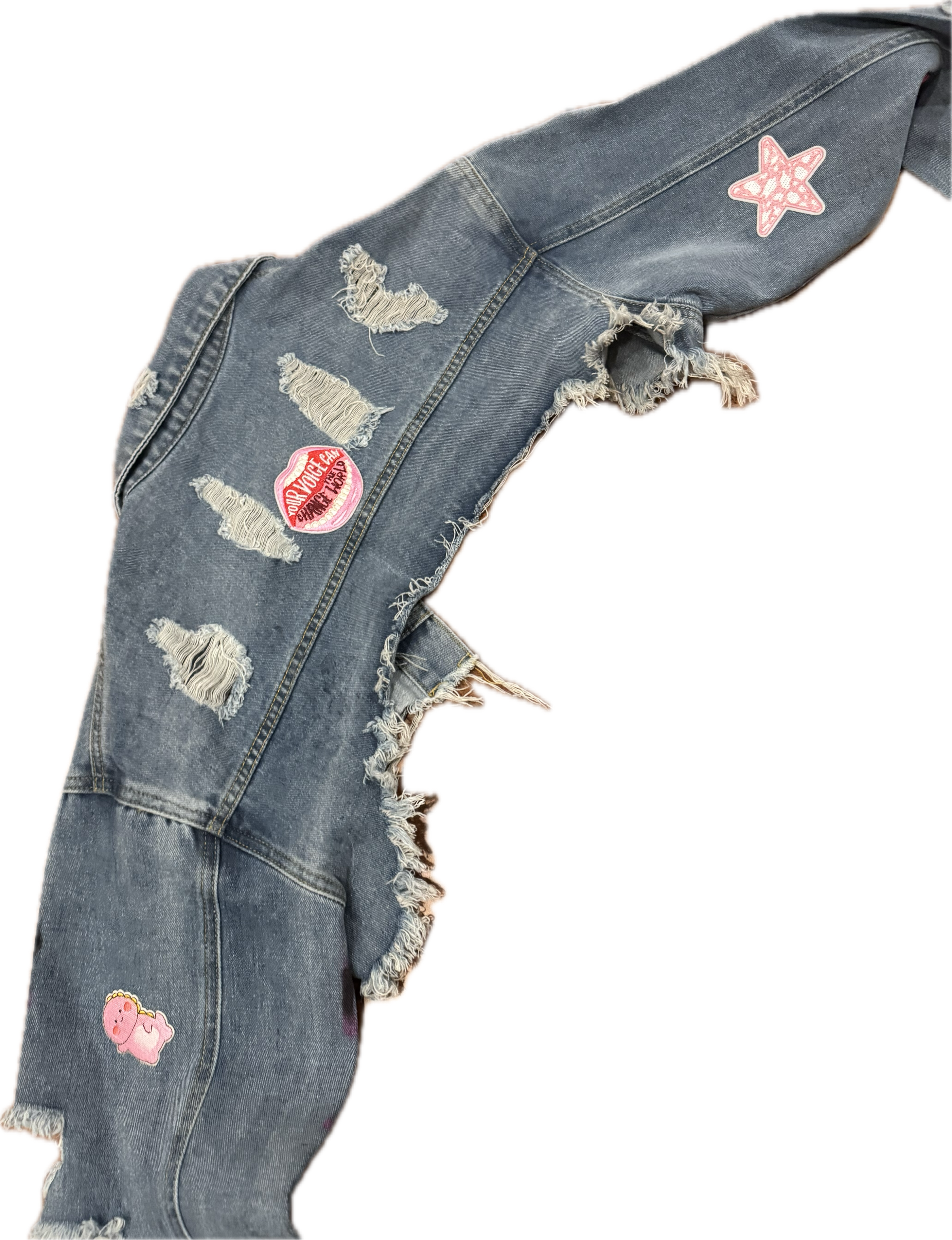 "Sheiki pinky" cropped jacket