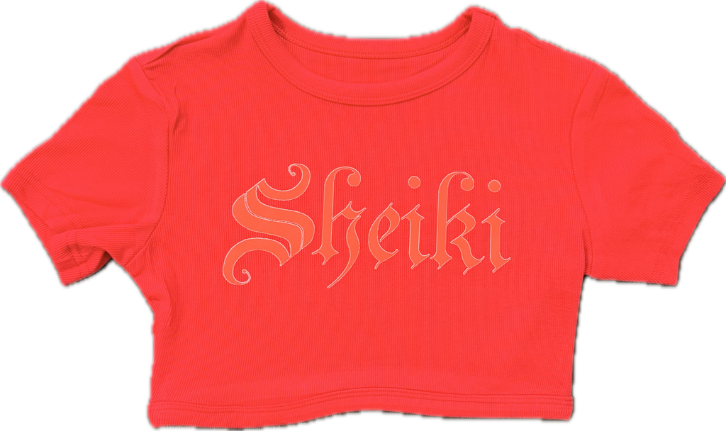 Sheiki red cropped tee