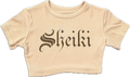 Ribbed brown Sheiki cropp top