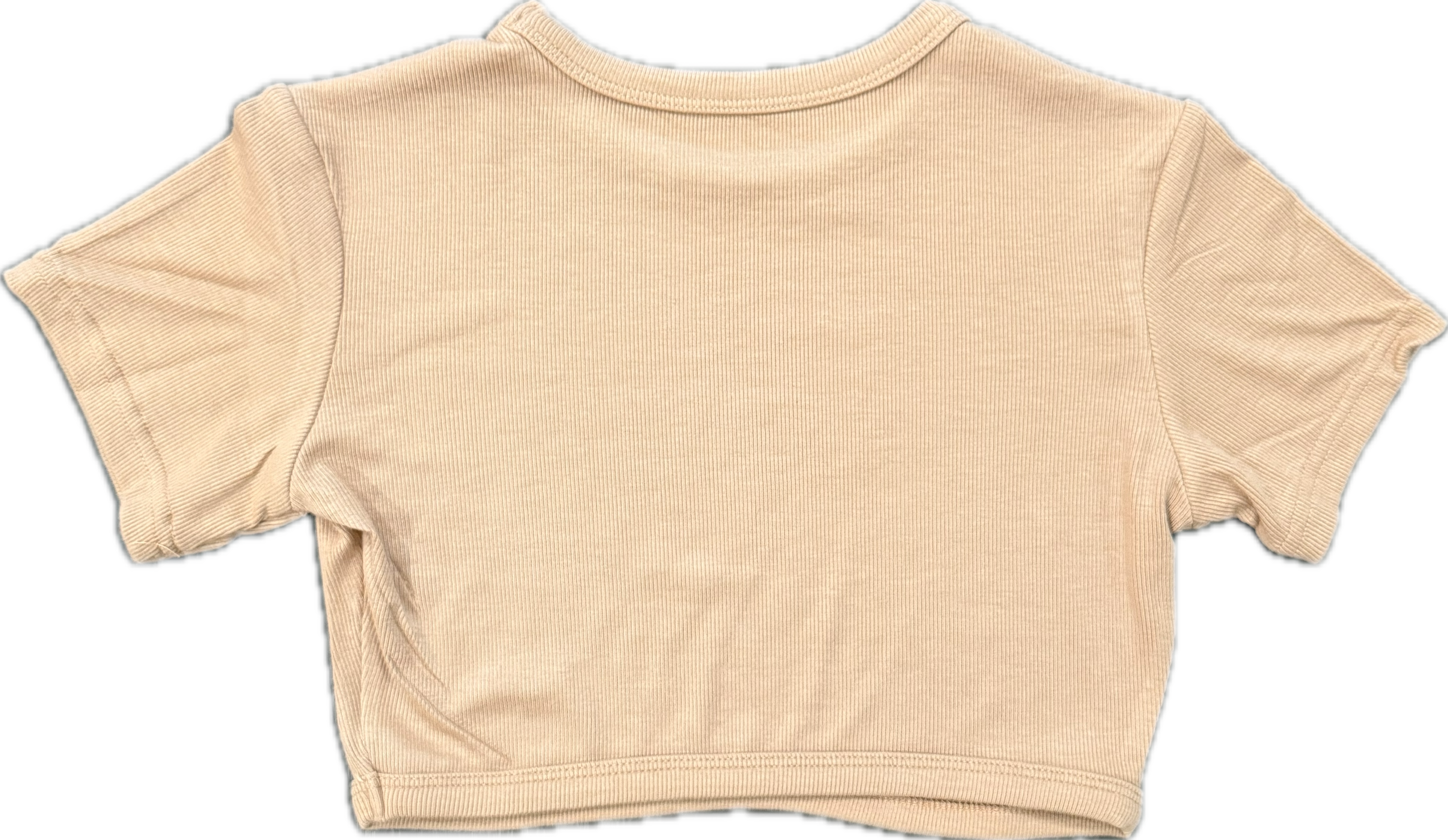Ribbed brown Sheiki cropp top
