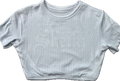 Ribbed white Sheiki crop top