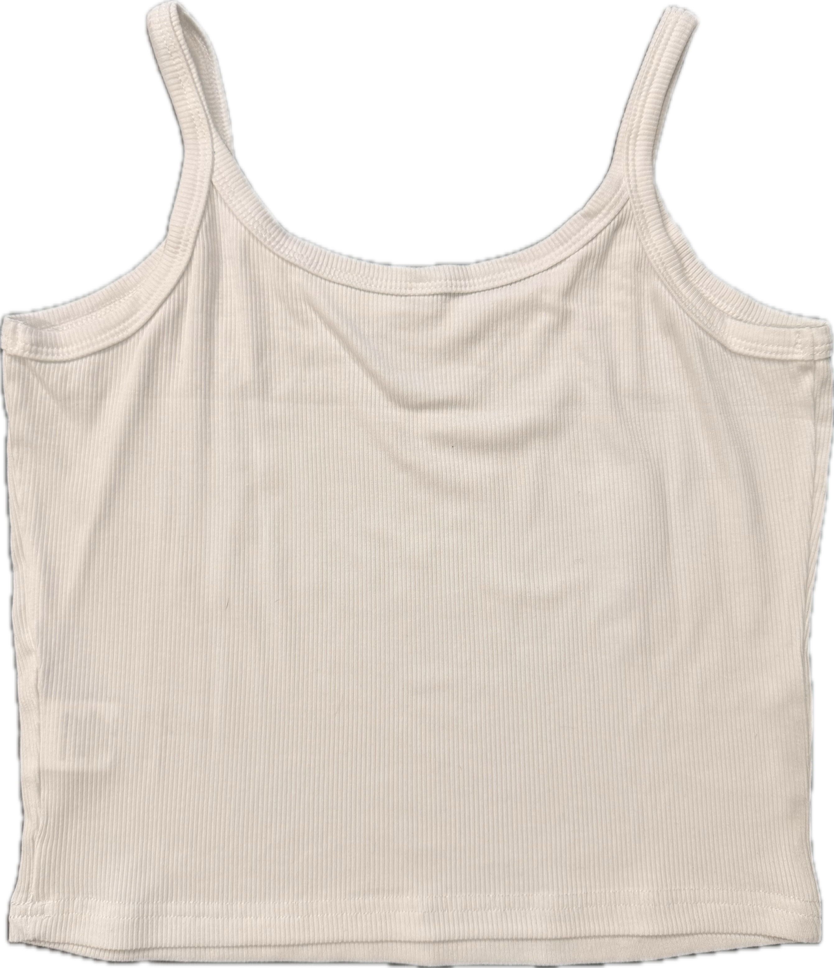 Sheiki white ribbed tank top