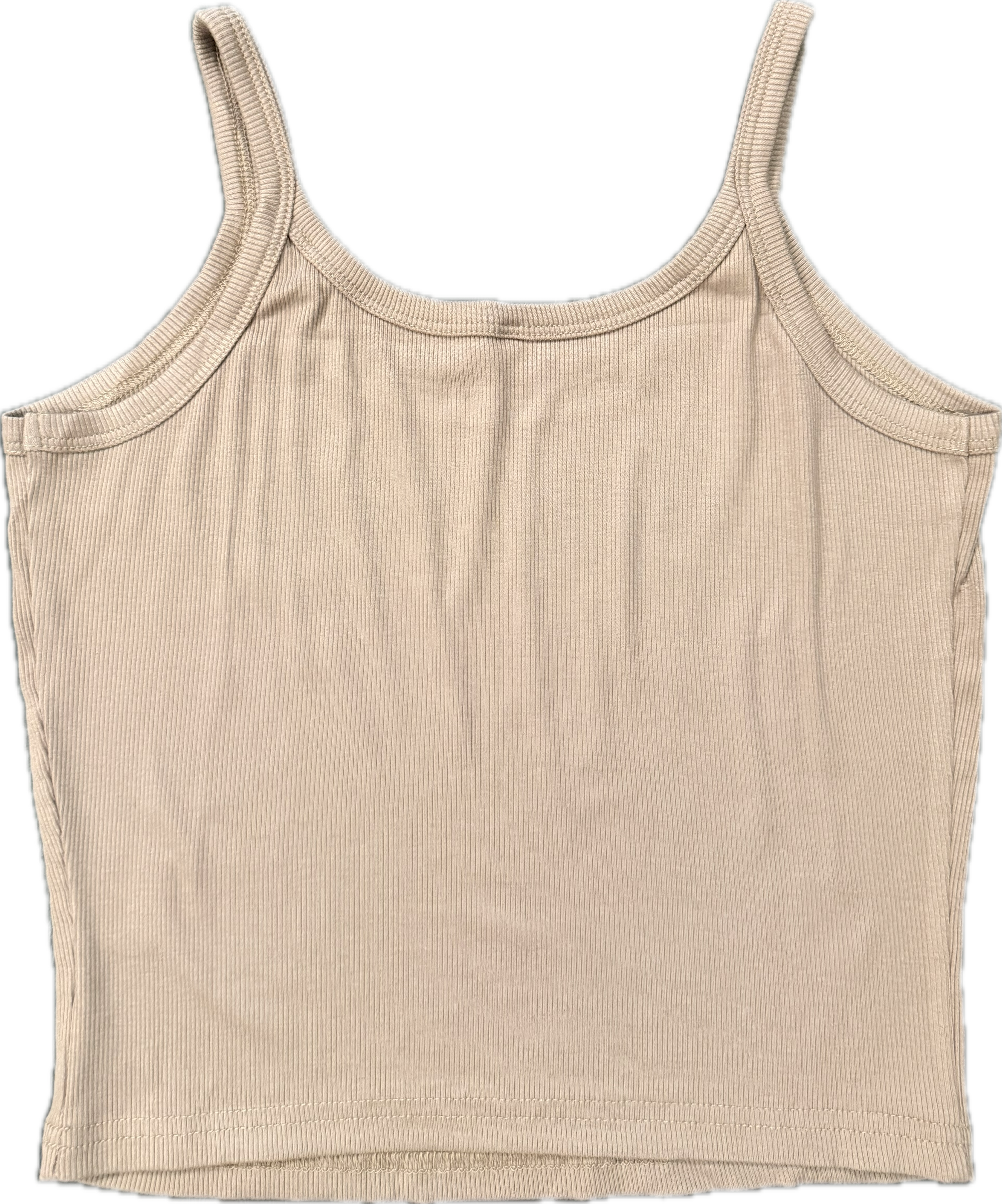 Sheiki ribbed beige tank top