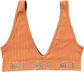 Brown scoop neck sportsbra