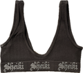 Black scoop neck sportsbra
