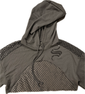 Black Mesh cropp hoodie