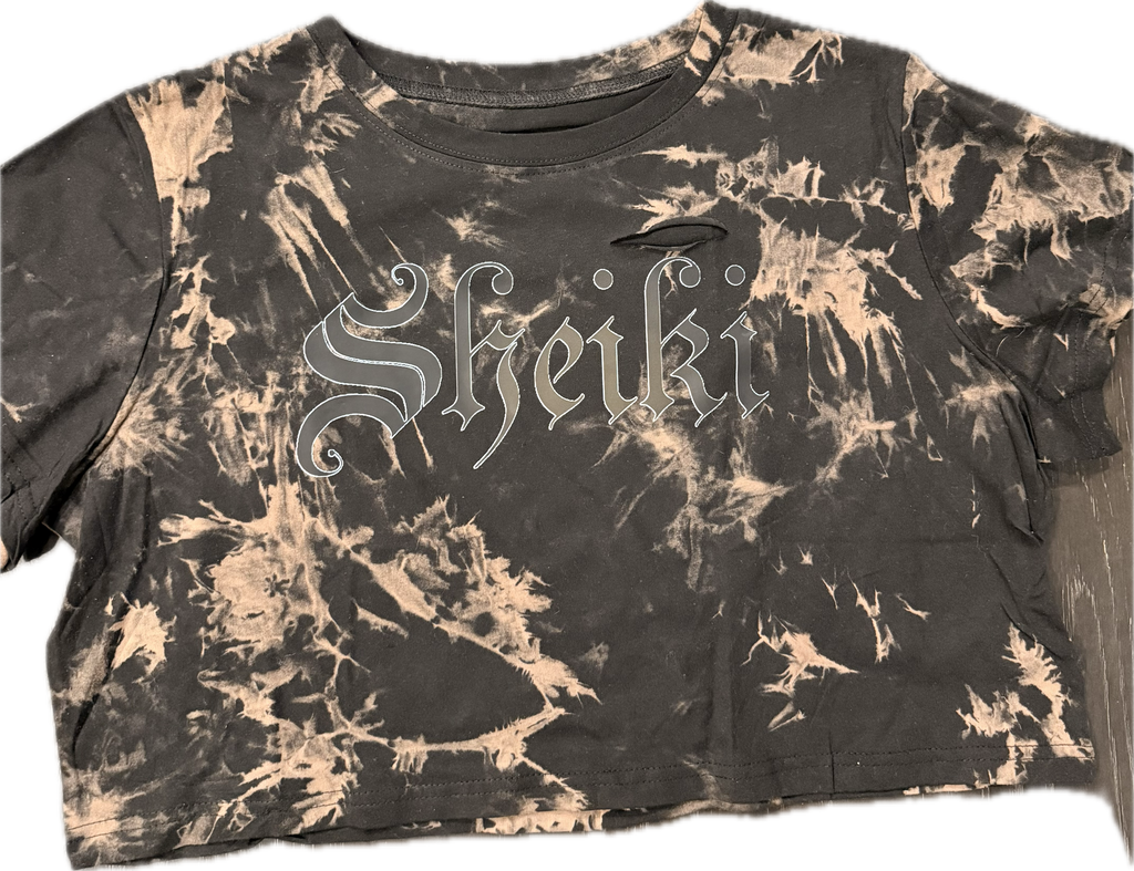 Sheiki tie dye crop top tee