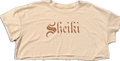 Sheiki beige crop top tee