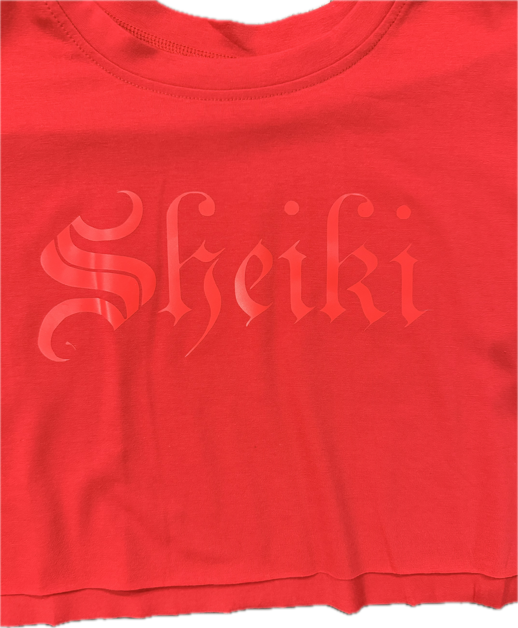 Sheiki red cropped tee