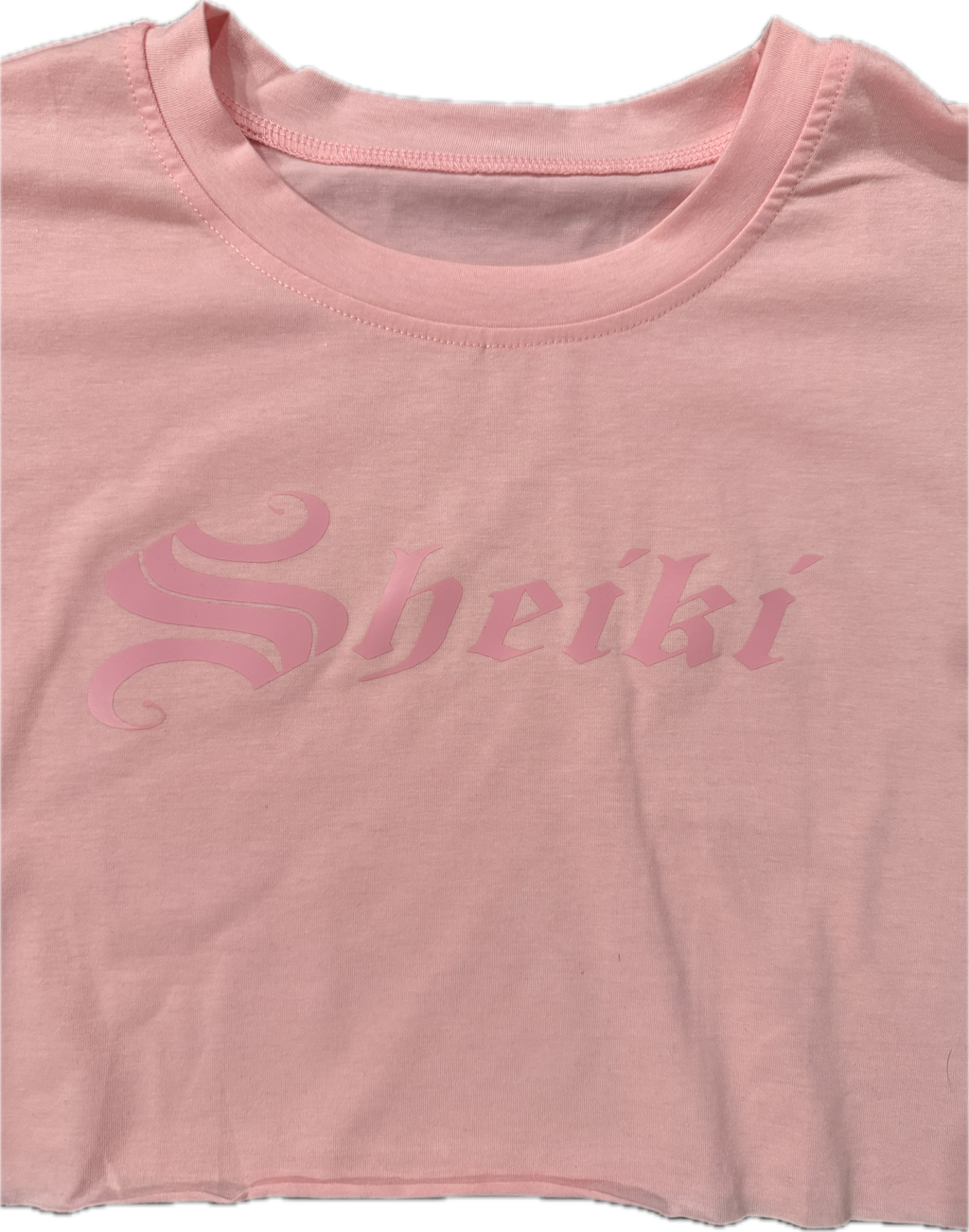 Sheiki pink crop top tee