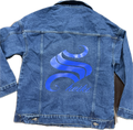 Blue wash sheiki denim jacket