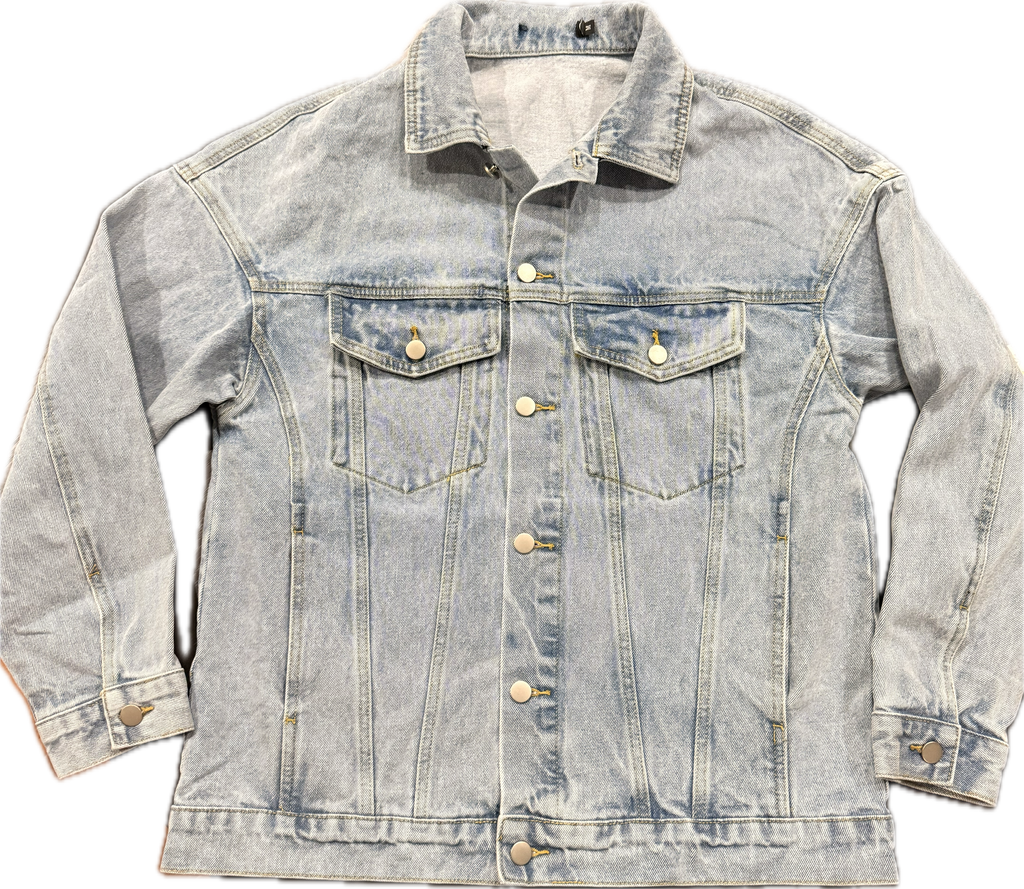 Boyfriend light wash Sheiki denim jacket