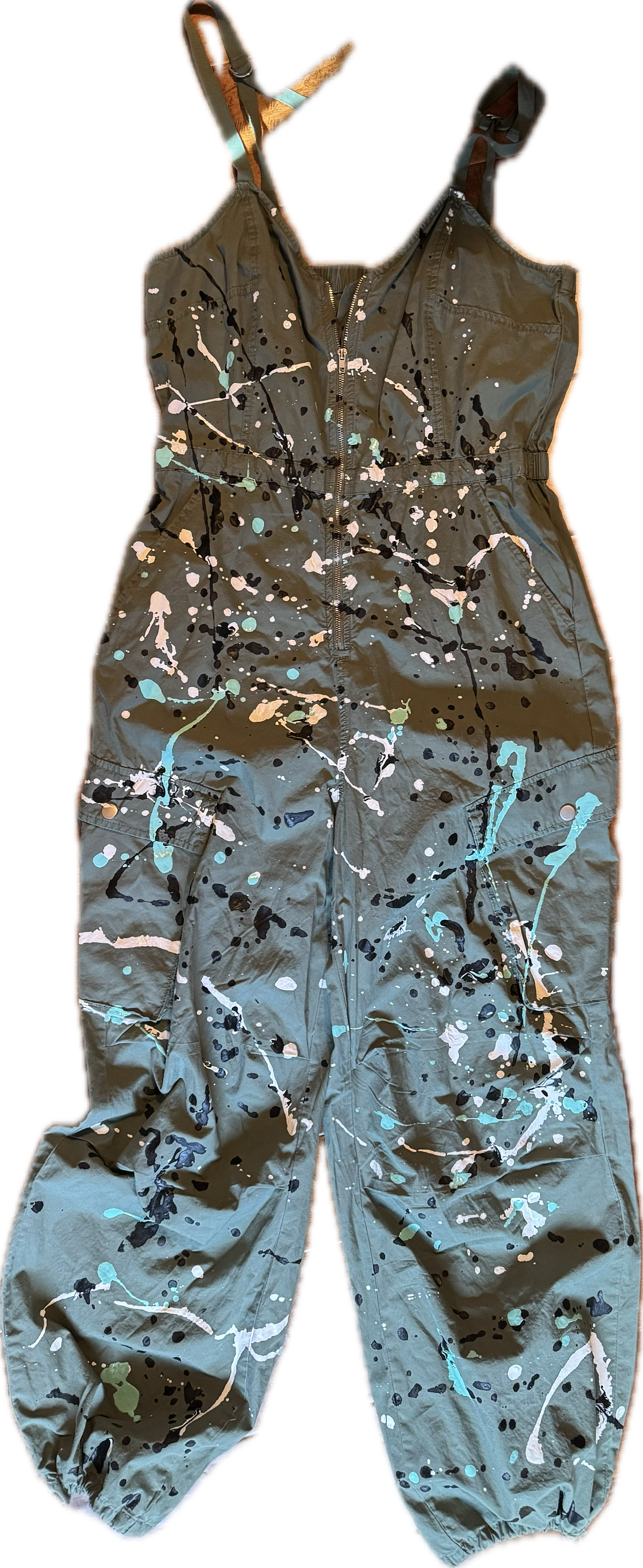 Graffitti army green jumper