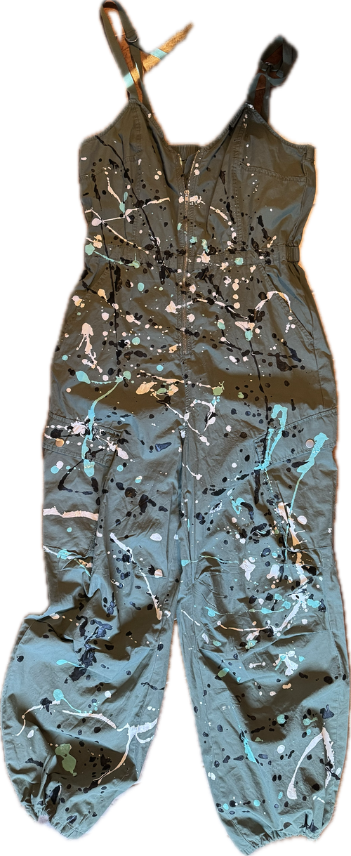 Graffitti army green jumper