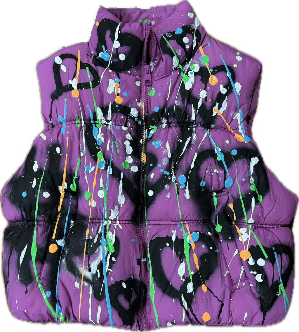 Graffitti purple puffer
