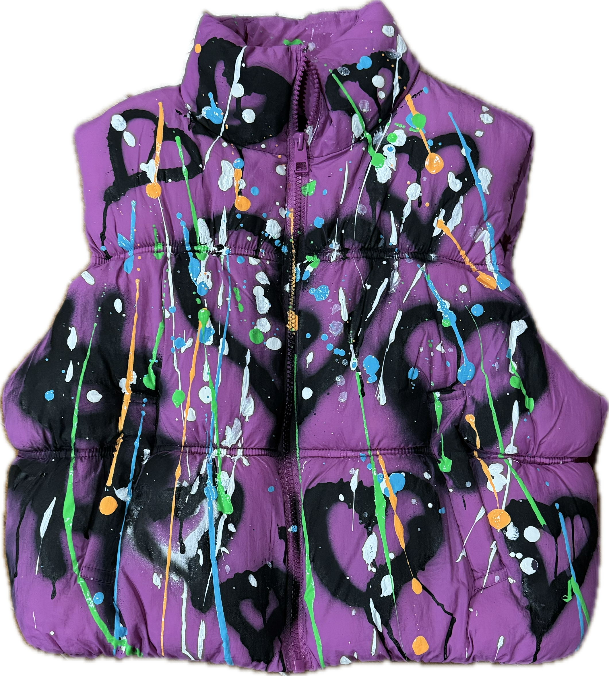 Graffitti purple puffer
