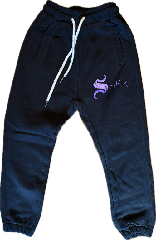 Childs black S jogger set